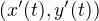 $(x'(t),y'(t))$