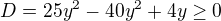 kopírovat do textarea $D=25y^2-40y^2+4y\geq0$