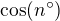 $\cos( n�)$