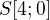 $S[4;0]$