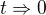 $t\Rightarrow 0$