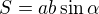 kopírovat do textarea $S=ab\sin{\alpha}$