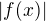$\left|f(x)\right|$