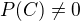 $P(C)\not =0$
