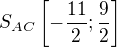 $S_{AC}\left[-\frac{11}2;\frac92\right]$