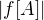 $|f[A]|$