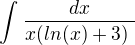 kopírovat do textarea $\int_{}^{}\frac{dx}{x(ln(x)+3)\ }$