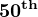 $\bf{50^{th}}$