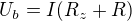 $U_b=I(R_z+R)$