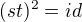 $(st)^2=id$