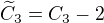 $\widetilde{C}_3 = C_3-2$