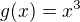 $g(x)=x^3$
