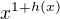 $x^{1+h(x)}$