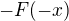 $-F(-x)$
