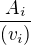 $\frac{A_i}{(v_i)}$