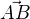 $\vec {AB}$