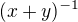$(x+y)^{-1}$