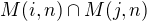 $M(i,n) \cap M(j,n)$