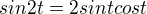 kopírovat do textarea $sin 2t = 2 sin{t} cos{t}$