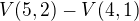 $V(5,2)-V(4,1)$
