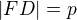 $|FD|=p$