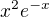 $x^2e^{-x}$