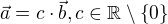 kopírovat do textarea $\vec{a}=c\cdot \vec{b}, c\in \mathbb{R}\setminus \{0\}$