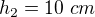 $h_2=10\ cm$