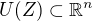 $U(Z) \subset \mathbb{R}^n$