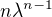 $ n \lambda^{n-1}$