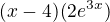 $(x-4)(2e^3^x)$