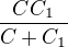 $\frac{CC_1}{C+C_1}$
