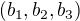 $(b_1, b_2, b_3)$
