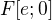$F[e;0]$