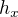 $h_{x}$