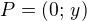 $P=(0;\,y)$