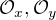$\mathcal{O}_{x},\mathcal{O}_{y}$