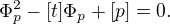 $\Phi_p^2-[t]\Phi_p+[p]=0.$