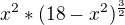 ${x^{2}*(18-x^{2})^{\frac{3}{2}}}$