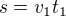 $s=v_1t_1$