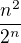 $\frac{n^{2}}{2^{n}}$