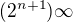 $(2^{n+1})\infty $