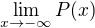 $\lim_{x\to-\infty}P(x)$