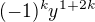 $(-1)^k{y^{1+2k}}$