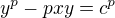 $y^p-pxy=c^p$