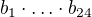 $b_{1}\cdot \ldots \cdot b_{24}$