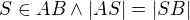 $S\in AB\wedge |AS|=|SB|$