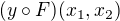 $(y \circ F)(x_{1},x_{2})$