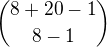 ${8+20-1\choose8-1}$