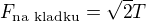 $F_{\text{na kladku}}=\sqrt2T$
